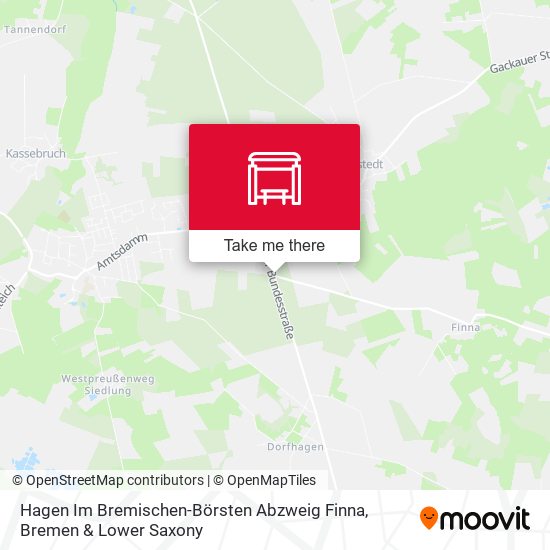 Hagen Im Bremischen-Börsten Abzweig Finna map