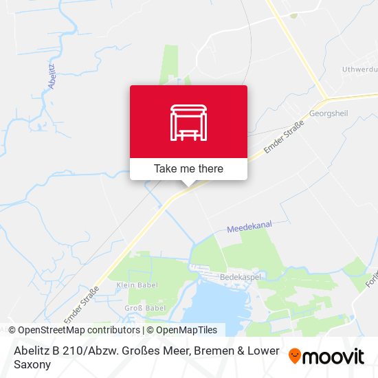 Abelitz B 210 / Abzw. Großes Meer map