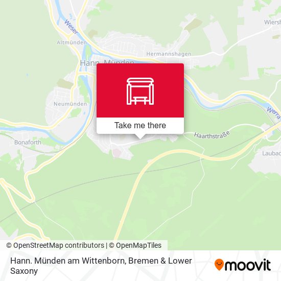 Hann. Münden am Wittenborn map