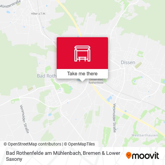 Bad Rothenfelde am Mühlenbach map