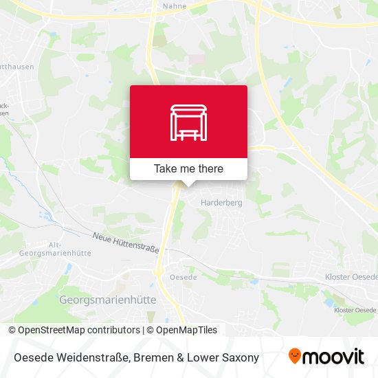 Oesede Weidenstraße map
