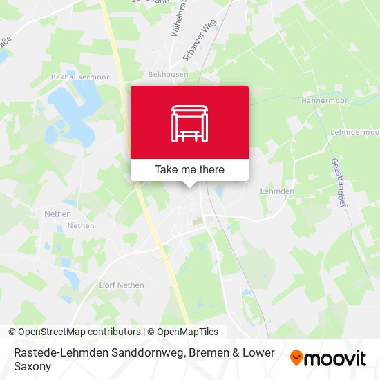 Rastede-Lehmden Sanddornweg map