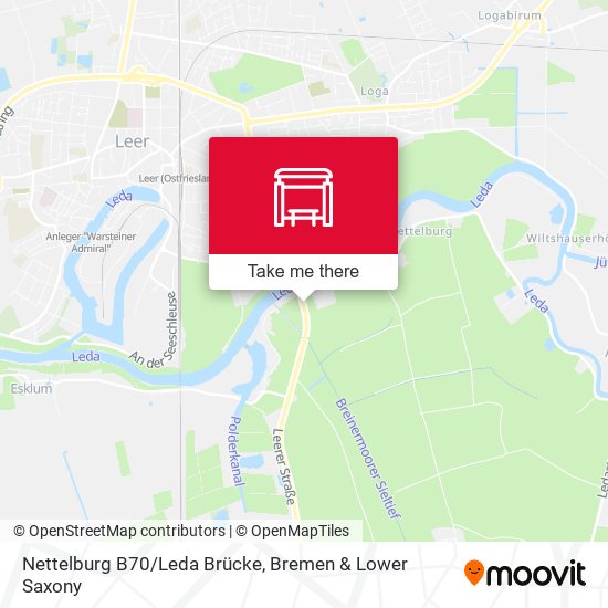 Nettelburg B70/Leda Brücke map