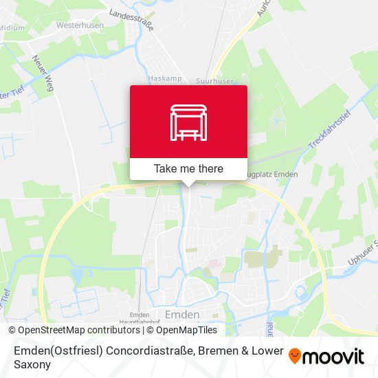 Emden(Ostfriesl) Concordiastraße map