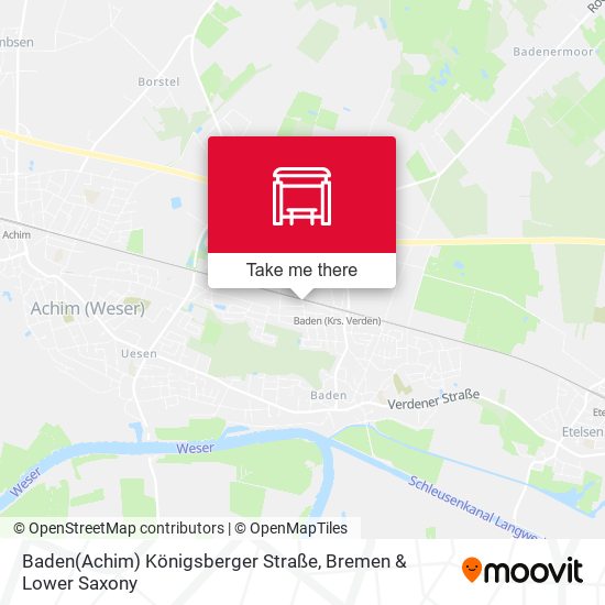 Baden(Achim) Königsberger Straße map