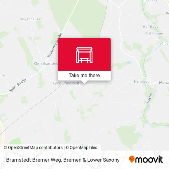 Карта Bramstedt Bremer Weg