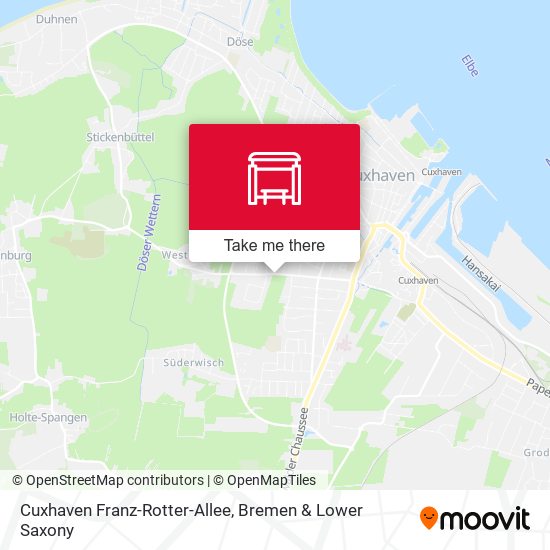 Cuxhaven Franz-Rotter-Allee map