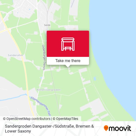 Sandergroden Dangaster- / Südstraße map