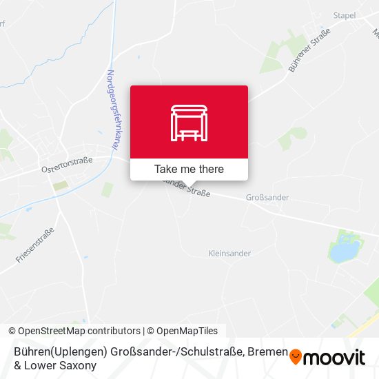 Bühren(Uplengen) Großsander- / Schulstraße map