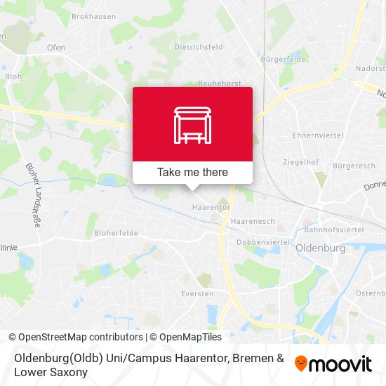 Oldenburg(Oldb) Uni / Campus Haarentor map