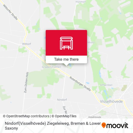 Nindorf(Visselhövede) Ziegeleiweg map