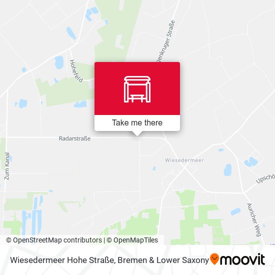 Wiesedermeer Hohe Straße map
