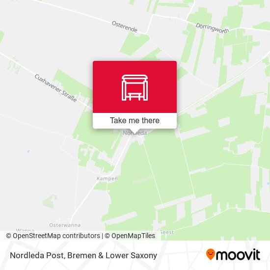 Nordleda Post map