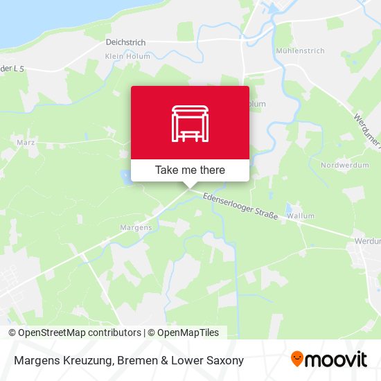 Margens Kreuzung map