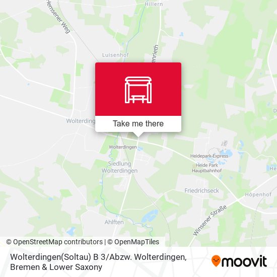 Wolterdingen(Soltau) B 3 / Abzw. Wolterdingen map