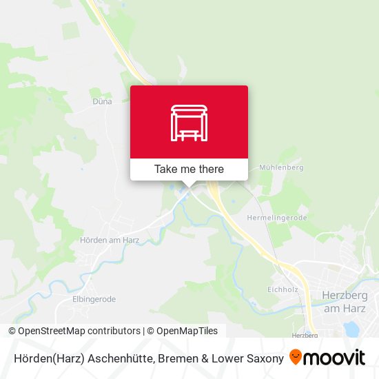 Hörden(Harz) Aschenhütte map