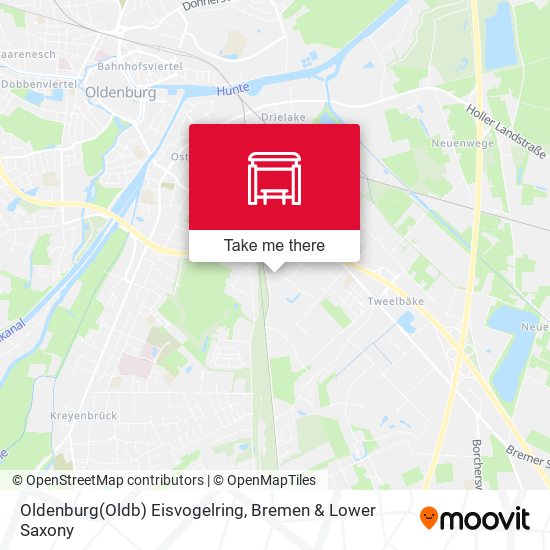 Oldenburg(Oldb) Eisvogelring map