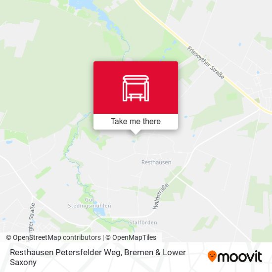 Resthausen Petersfelder Weg map