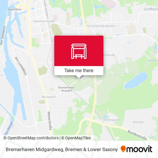 Bremerhaven Midgardweg map