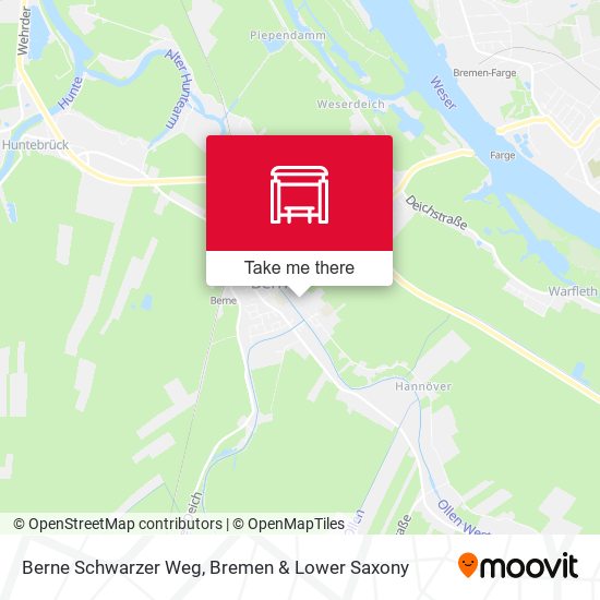 Berne Schwarzer Weg map