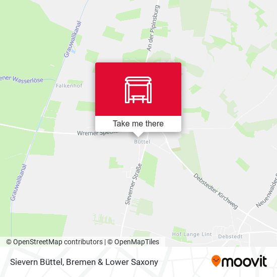 Sievern Büttel map