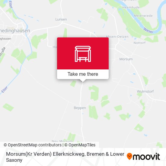 Morsum(Kr Verden) Ellerknickweg map