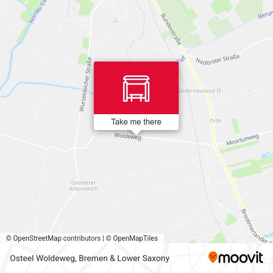 Osteel Woldeweg map
