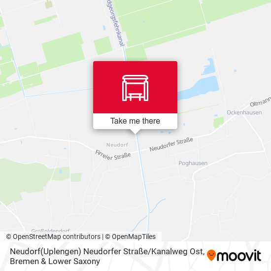 Neudorf(Uplengen) Neudorfer Straße / Kanalweg Ost map