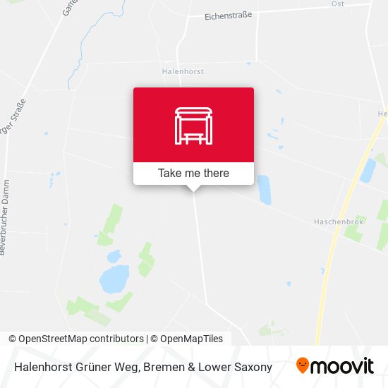 Halenhorst Grüner Weg map