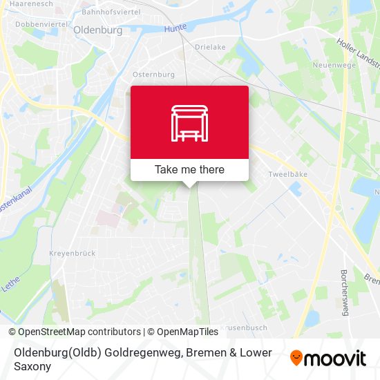 Oldenburg(Oldb) Goldregenweg map