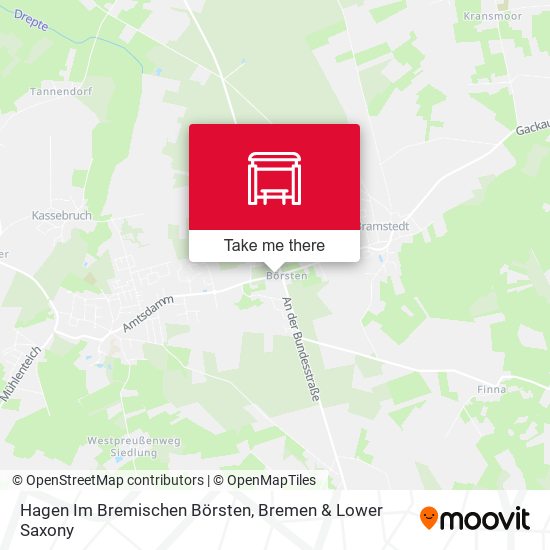 Hagen Im Bremischen Börsten map