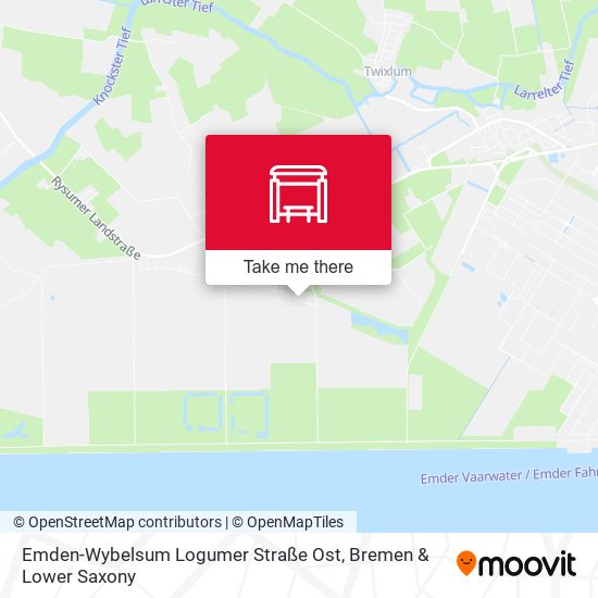 Emden-Wybelsum Logumer Straße Ost map
