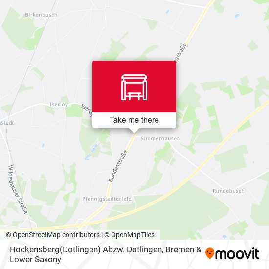 Hockensberg(Dötlingen) Abzw. Dötlingen map