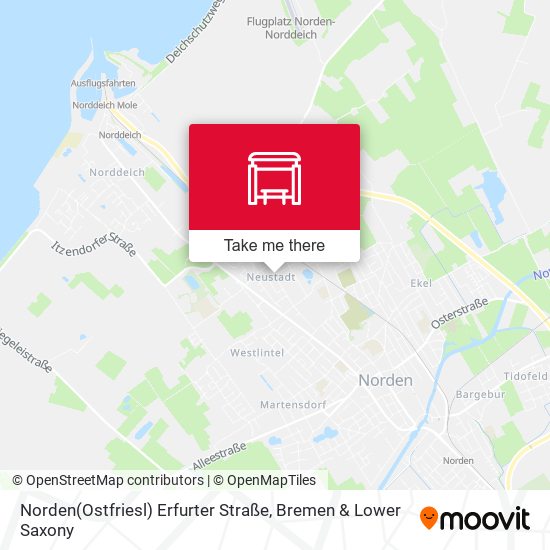 Norden(Ostfriesl) Erfurter Straße map