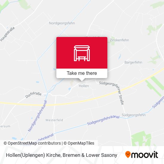Hollen(Uplengen) Kirche map