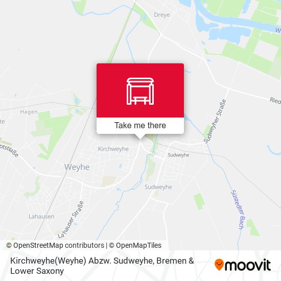 Kirchweyhe(Weyhe) Abzw. Sudweyhe map