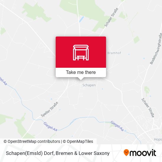 Schapen(Emsld) Dorf map