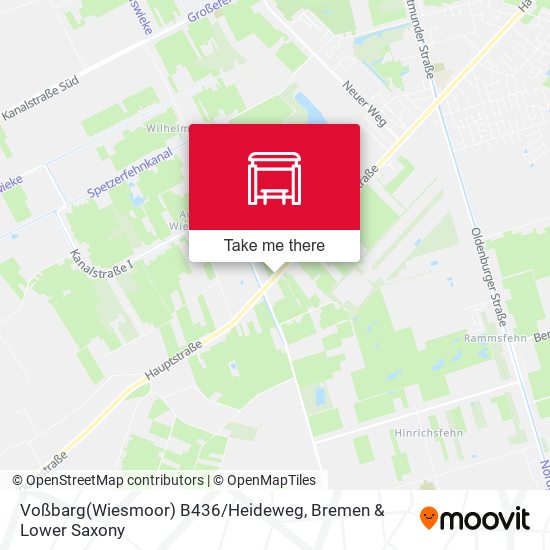 Voßbarg(Wiesmoor) B436 / Heideweg map