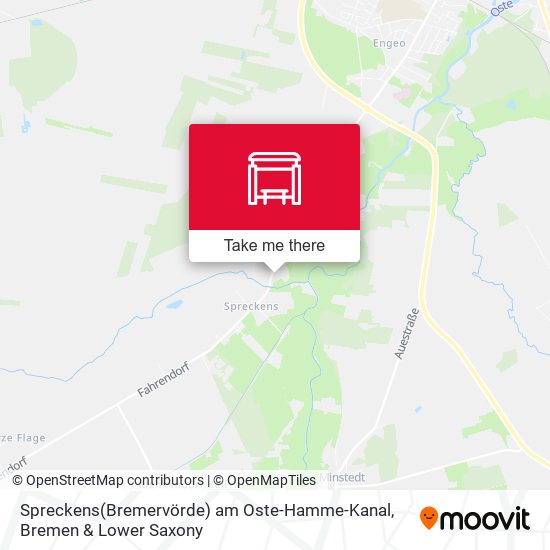 Spreckens(Bremervörde) am Oste-Hamme-Kanal map
