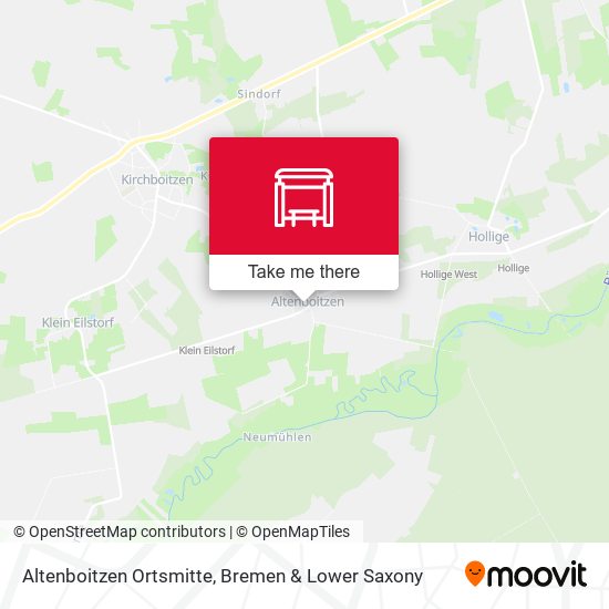 Altenboitzen Ortsmitte map