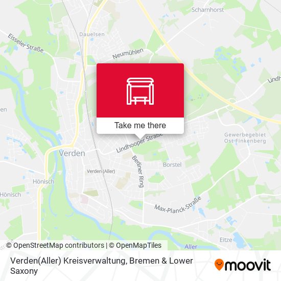 Verden(Aller) Kreisverwaltung map