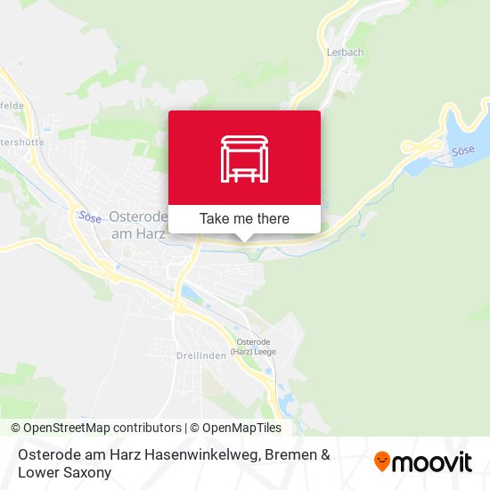 Osterode am Harz Hasenwinkelweg map