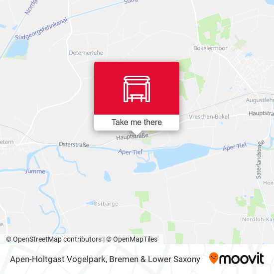Apen-Holtgast Vogelpark map