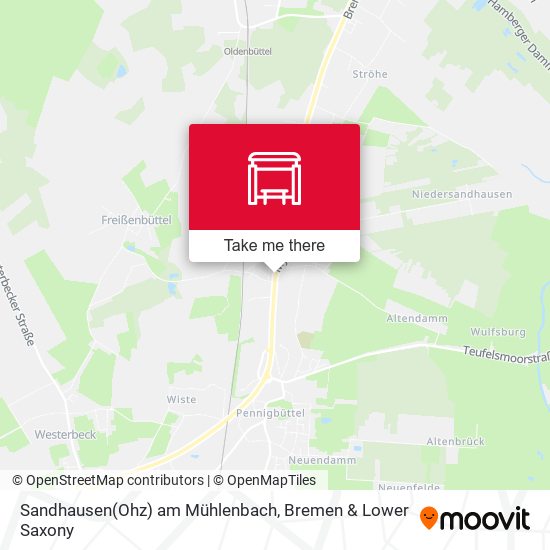 Sandhausen(Ohz) am Mühlenbach map