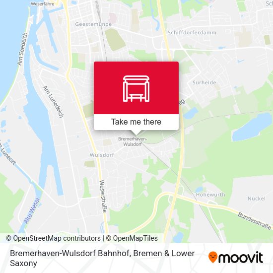 Bremerhaven-Wulsdorf Bahnhof map