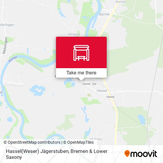 Hassel(Weser) Jägerstuben map