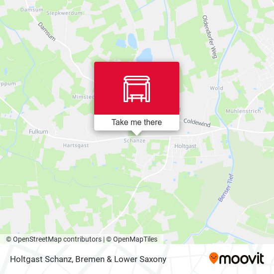 Holtgast Schanz map
