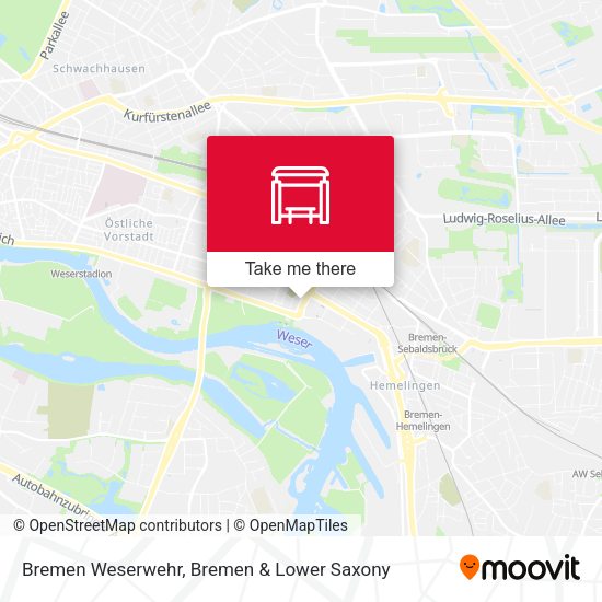 Bremen Weserwehr map