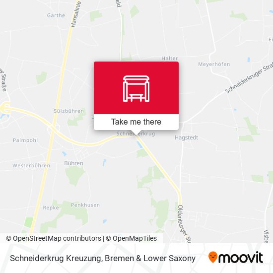 Schneiderkrug Kreuzung map