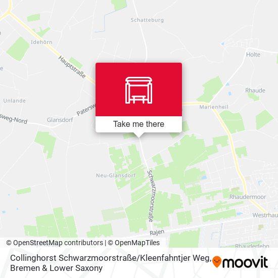 Collinghorst Schwarzmoorstraße / Kleenfahntjer Weg map